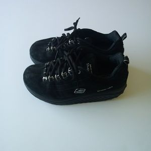 Skechers Shape Ups Black Walking Shoes 7 11801